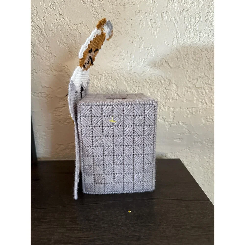 Thanksgiving Women Pilgrim Bear Boutique Tissue Box Cover